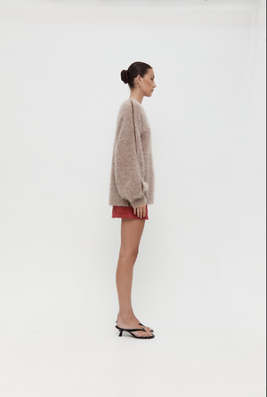 Nagnata Brushed Alpaca Sweater - Alpine