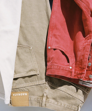 Nagnata Vegetable Dye Utility Jean - Dull Gold