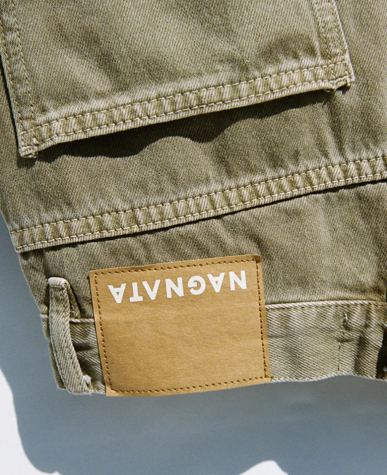 Nagnata Vegetable Dye Utility Jean - Dull Gold
