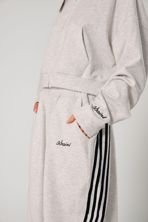 Ssaint Cropped Hoodie - Grey