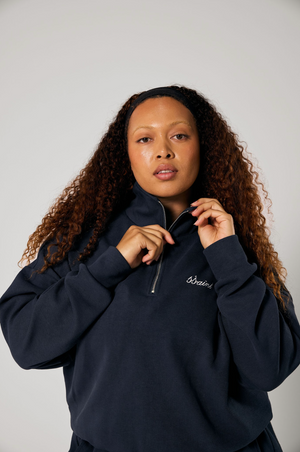 Ssaint Zip Jumper - Navy