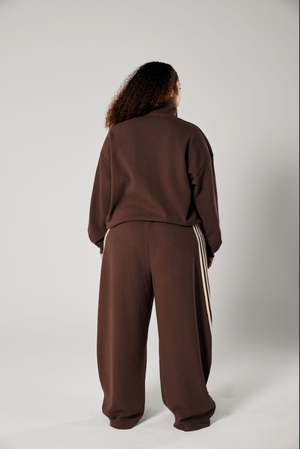 Ssaint Zip Jumper - Brown