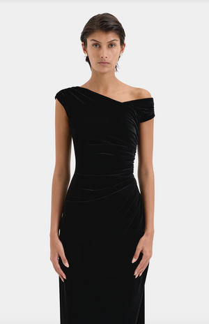 SIR. Ettore Gown - Black Velvet
