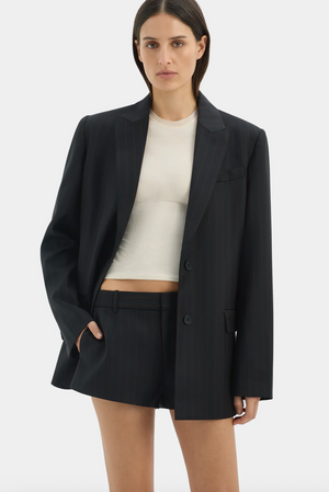 SIR. Sorrentino Blazer - Black & Red Pinstripe