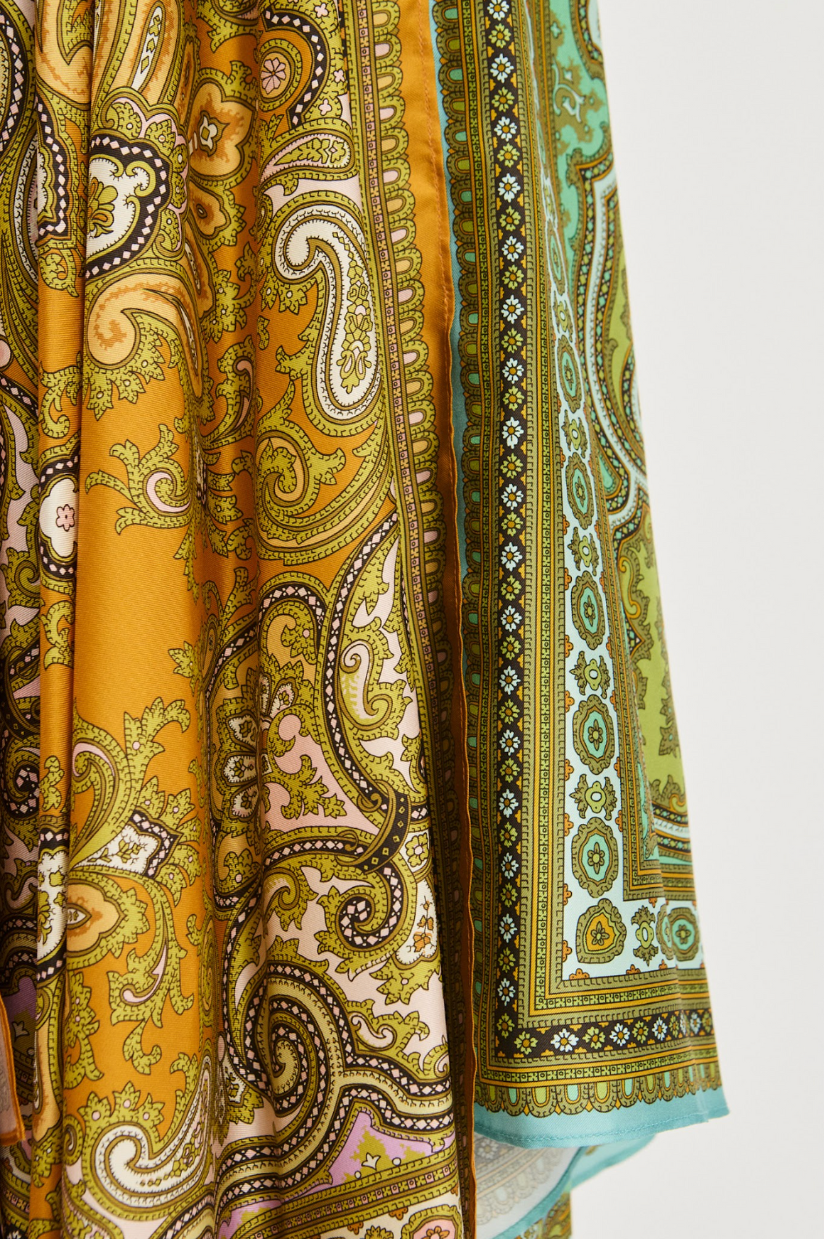 Alemais Clemenza Spliced Scarf Silk Skirt - PRESALE