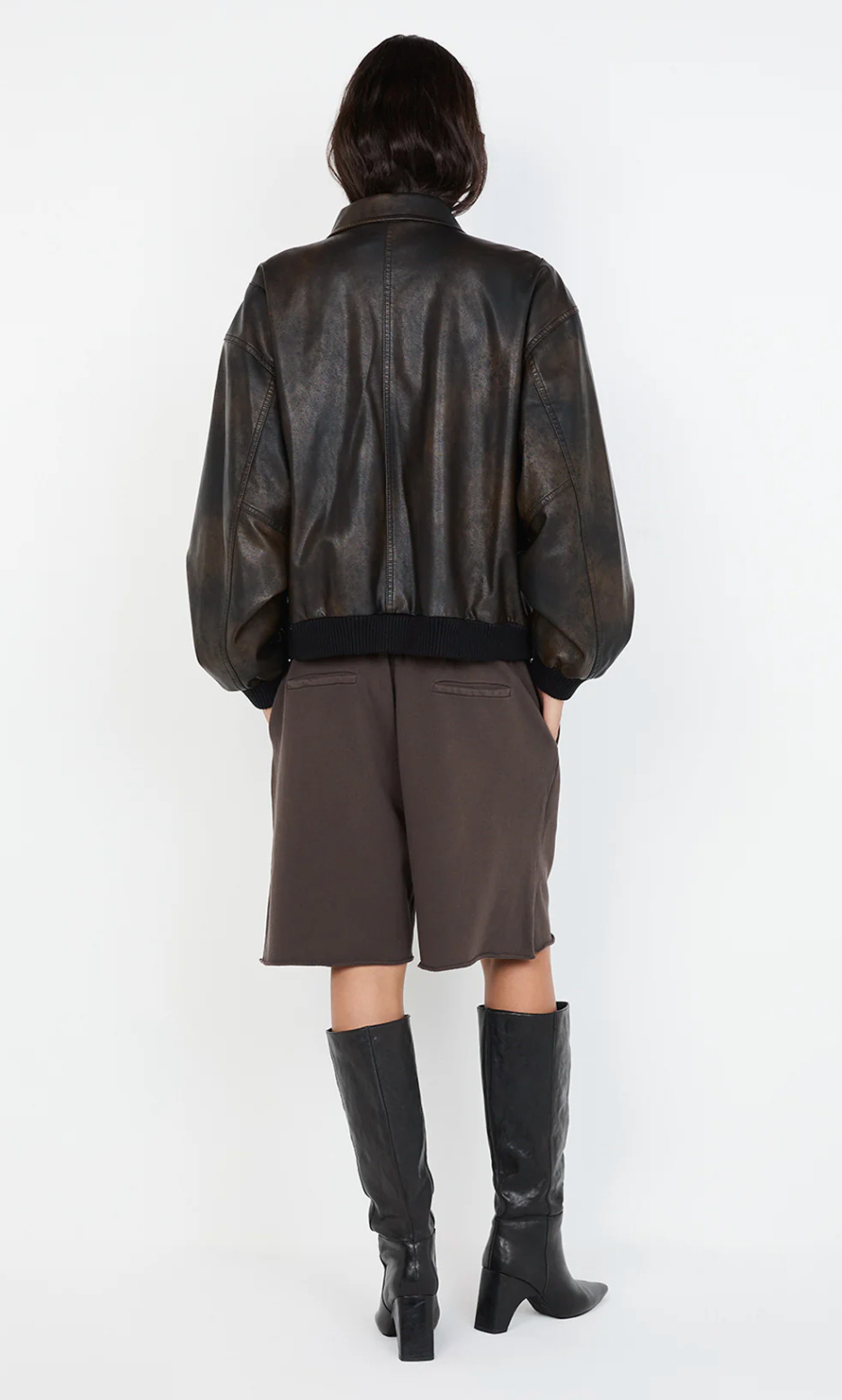 Bec and Bridge Tyla Bomber Jacket - Vintage Chocolate