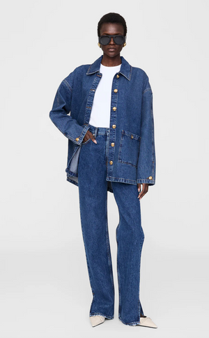 Anine Bing Luca Jacket - Clean Indigo Denim