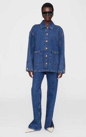 Anine Bing Luca Jacket - Clean Indigo Denim
