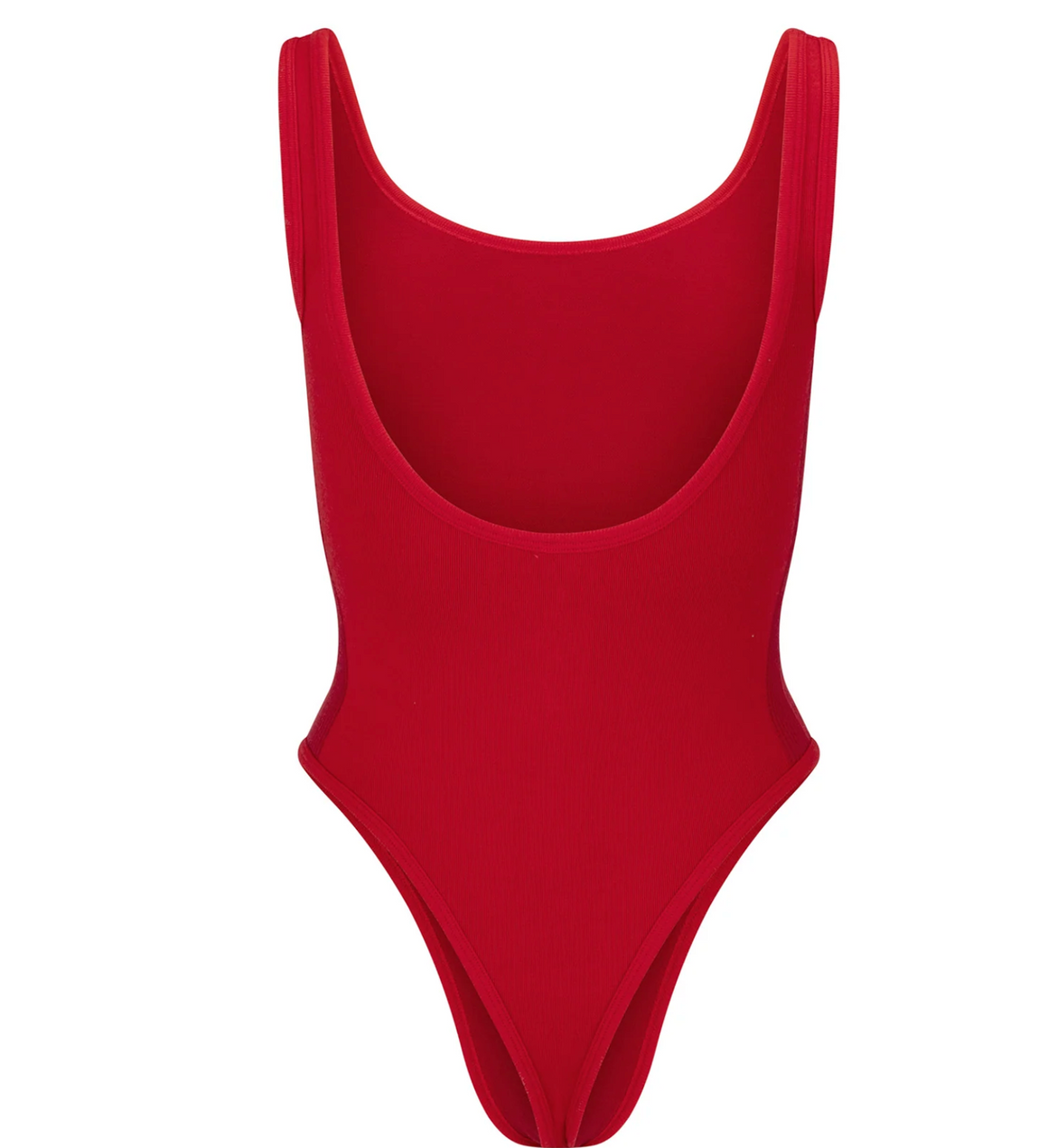 Nagnata Houndstooth Wool Bodysuit- Crimson