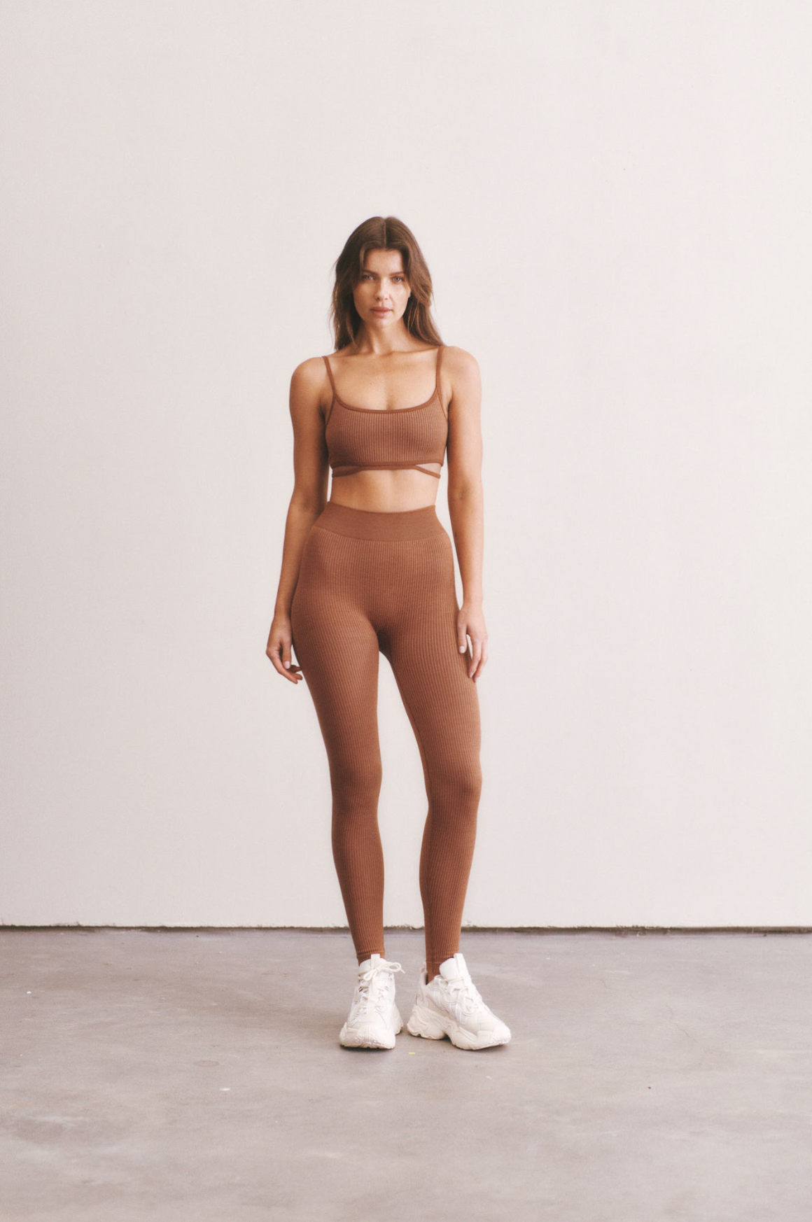 Nagnata Classic Wool Rib Legging - Spice