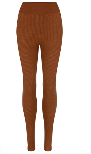 Nagnata Classic Wool Rib Legging - Spice