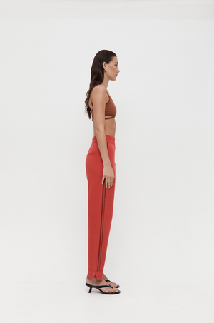 Nagnata Organic Motley Track Pant - Crimson