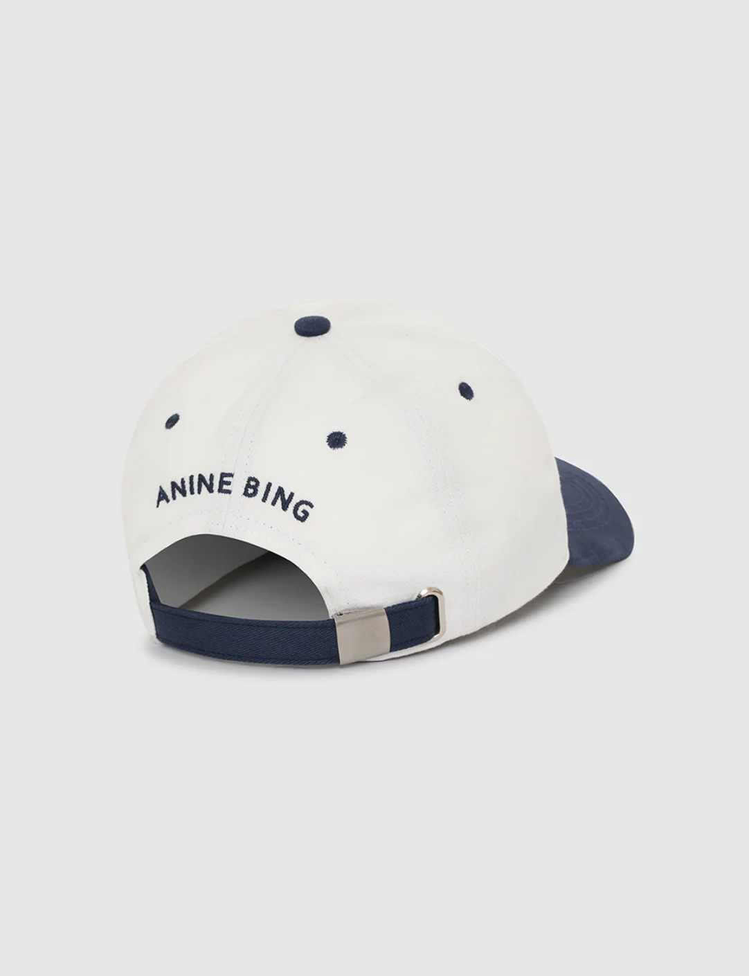 Anine Bing Jeremy Baseball Cap - Ivory/Navy