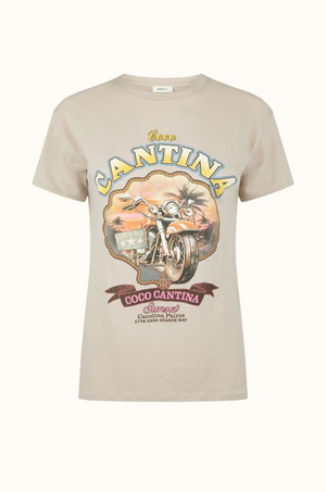 Spell Coco Cantina Biker Tee - Taupe