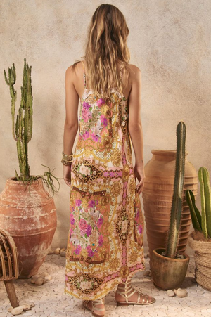 Spell Lovers & Dreamers Strappy Maxi Dress - Champayne Peach