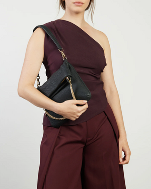 Saben Daria Shoulder Bag - Black Bubble