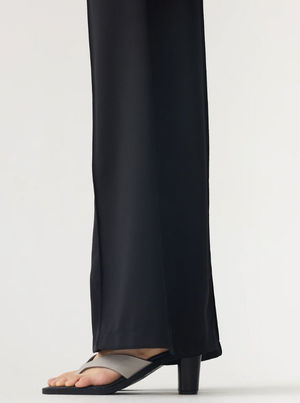 Bassike Refined Pinstitch Pant - Black