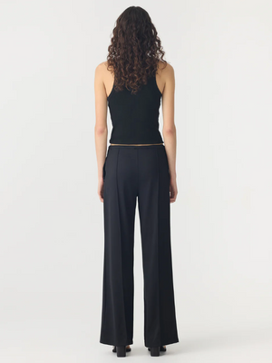 Bassike Refined Pinstitch Pant - Black