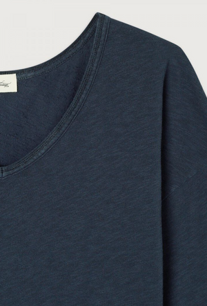 American Vintage T-Shirt Sonoma - Navy Blue Vintage