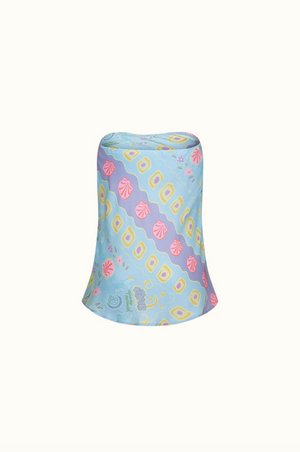 Spell Aquarius Strapless Top - Sky Blue