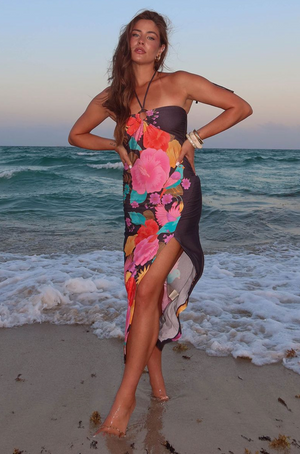 Spell Beach Bar Strapless Dress - After Dark