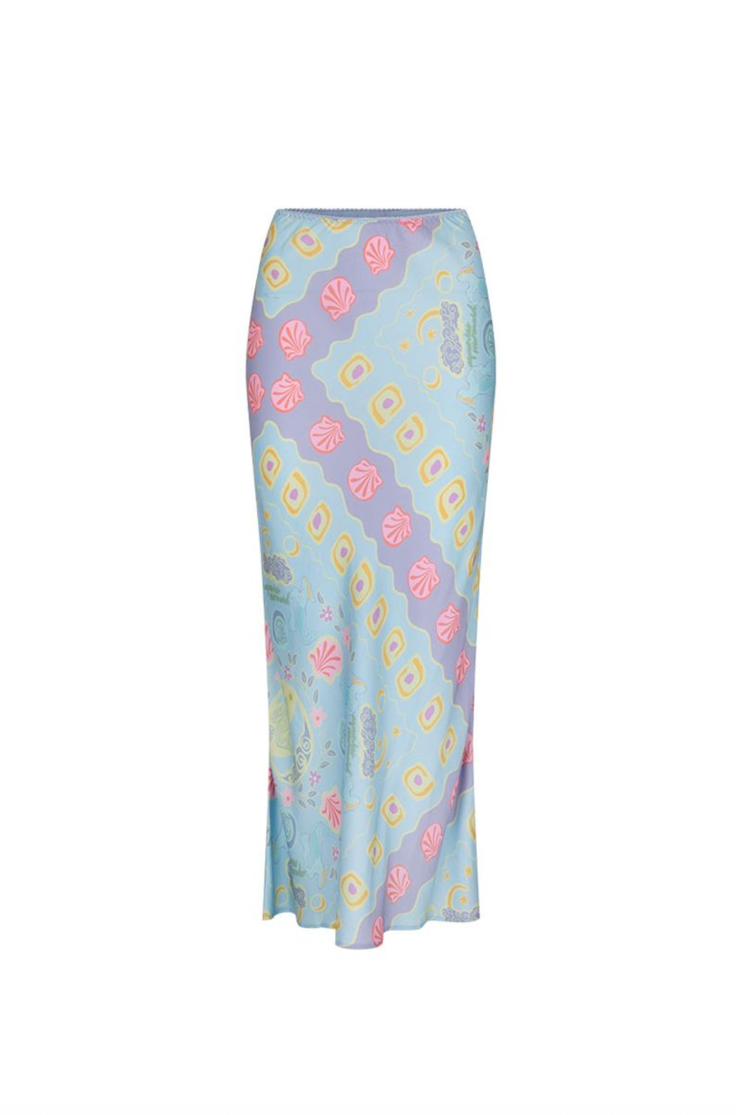 Spell Aquarius Bias Maxi Skirt - Sky Blue