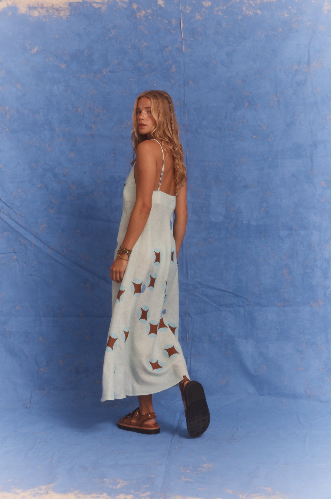 Kinga Csilla Aquarius Daje Slip Dress