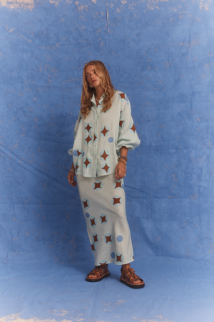 Kinga Csilla Aquarius Column Skirt