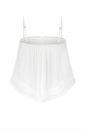 Spell Hera Lace Crop - Salt