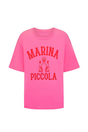 Spell Marina Piccola Oversized Biker Tee - Cosmos Pink