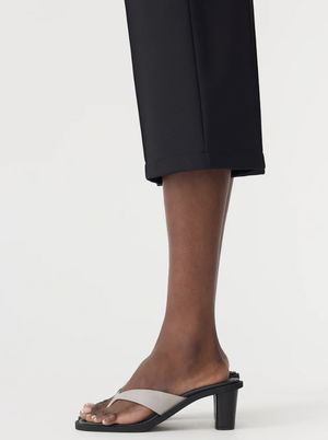 Bassike Refined Pinstitch Capri Pant - Black