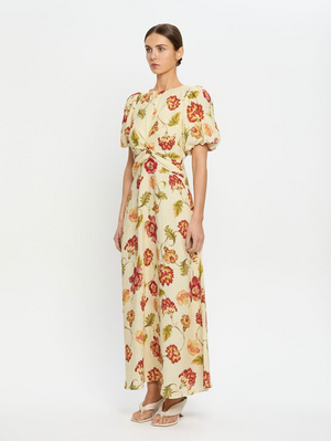 Kivari Odessa Maxi Dress - Butter/Red