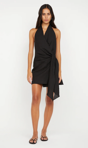 Bec and Bridge Aubree Wrap Mini Dress - Black
