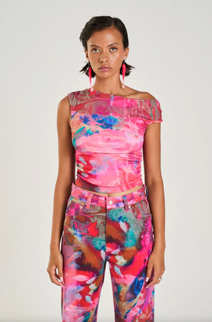 Summi Summi Off Shoulder Top - Fish Tank