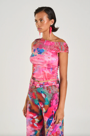Summi Summi Off Shoulder Top - Fish Tank