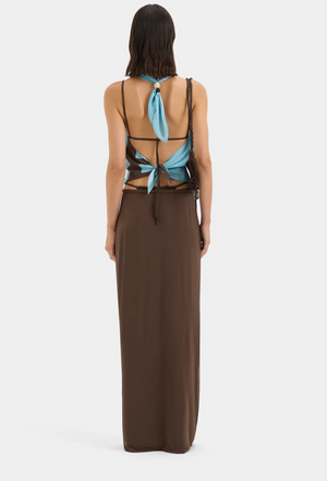SIR. Rioja Halter Scarf Top -