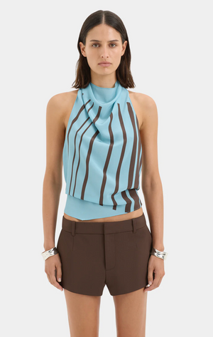 SIR. Rioja Halter Scarf Top -
