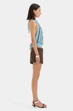 SIR. Rioja Halter Scarf Top -