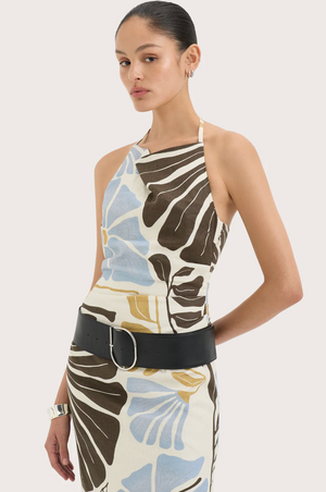 SIR. Lola Pleated Midi Dress -