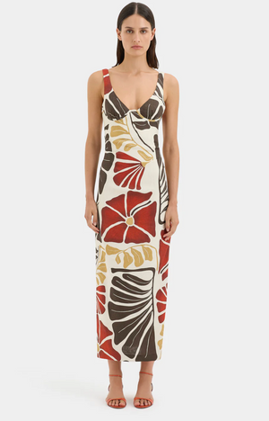 SIR. Julietta Balconette Midi Dress
