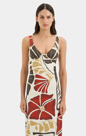 SIR. Julietta Balconette Midi Dress