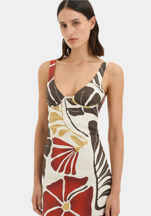 SIR. Julietta Balconette Midi Dress