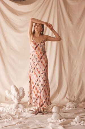 Kinga Csilla Cuore Sia Slip Dress