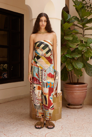 Alemais Michelle Tapered Silk Pant