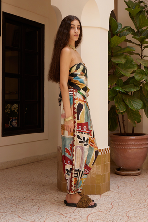 Alemais Michelle Tapered Silk Pant