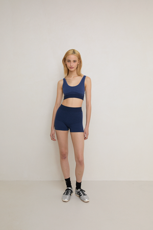 Nagnata Scoop Wool Crop - Denim