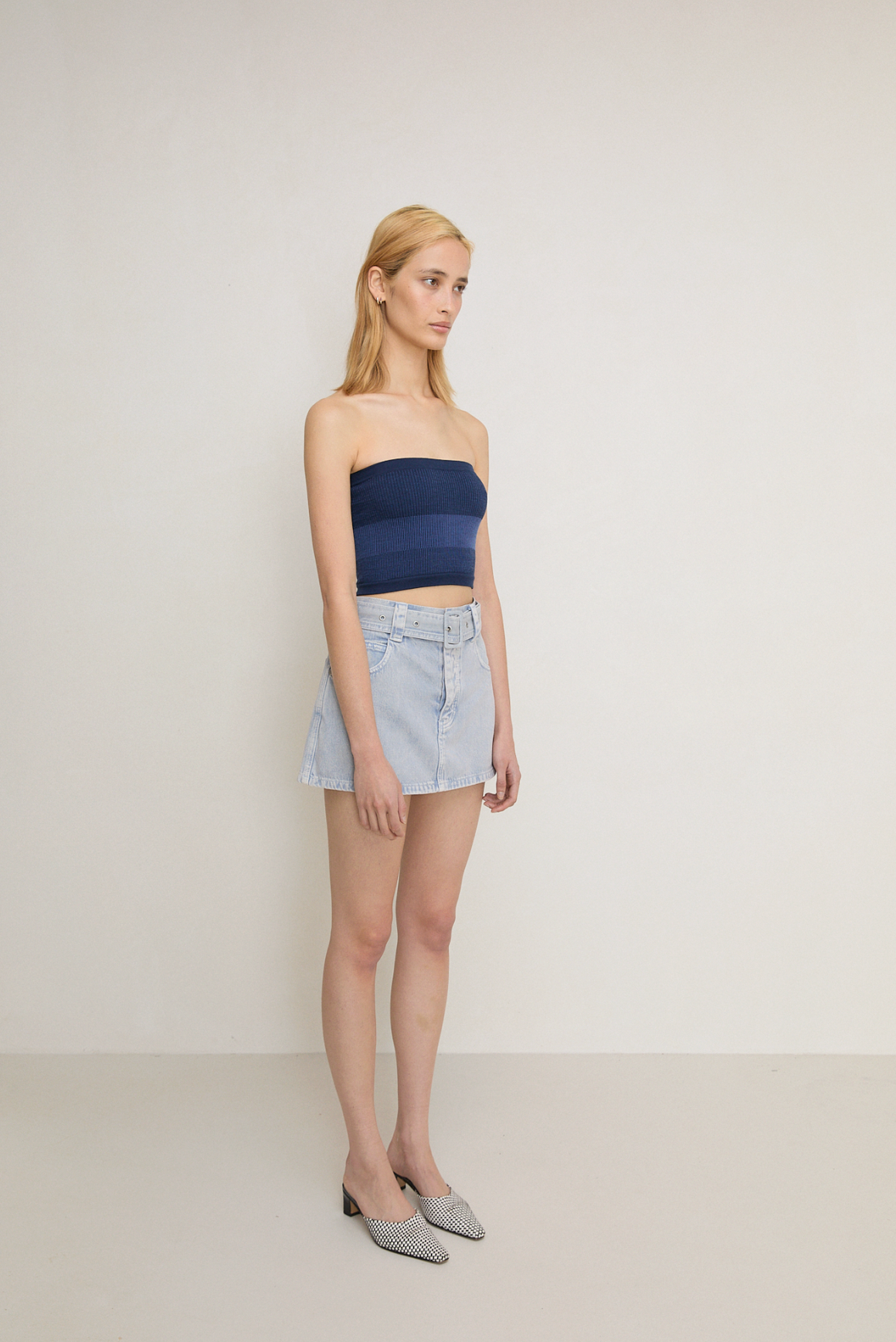 Nagnata Tube Wool Crop - Navy