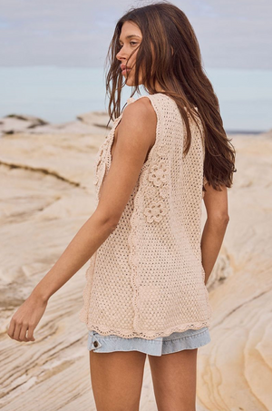 Spell Paradise Found Vest - Sand Dune