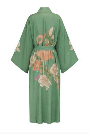 Spell Floridian Reversible Robe - Sage