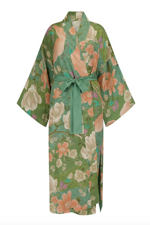 Spell Floridian Reversible Robe - Sage